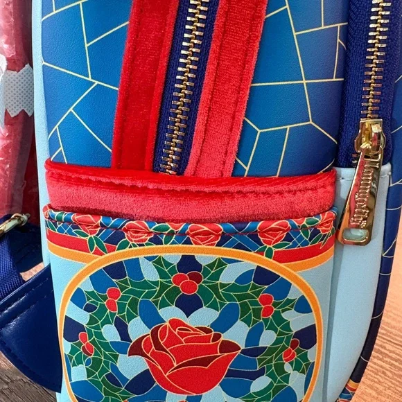 Loungefly Disney Beauty and the Beast Blue Backpack - Picture 4 of 5